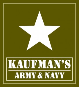 Kaufman's Army & Navy logo