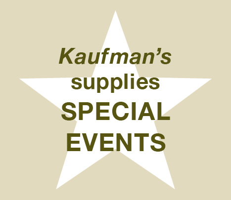 Kaufman's supplies Special Events